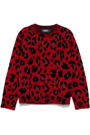 VERSACE Trøje med leopardtryk