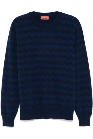 Missoni Zigzagvævet sweater med rund hals