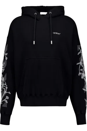 OFF-WHITE Blomstret hættetrøje