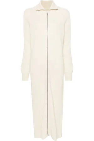 Jil Sander Lang ribstrikket kjole