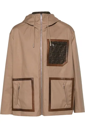 Fendi Vendbar parka med FF-motiv