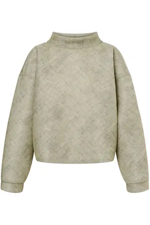 Serafini Kasseformet cropped sweatshirt