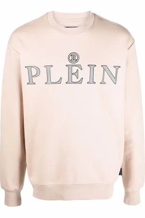 Philipp Plein Sweatshirt med rund hals og logo