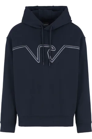 Emporio Armani Hættetrøje i jersey med præget logo