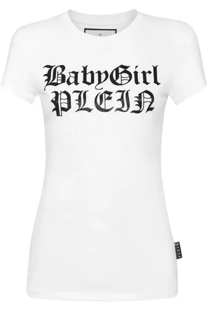 Philipp Plein T-shirt med krystaludsmykning