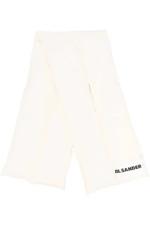 Jil Sander Polstret tørklæde med logotryk