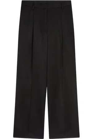 DRIES VAN NOTEN Palazzo-bukser med plisseringer
