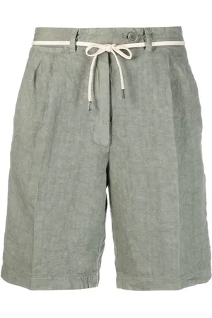 Aspesi Shorts i hør med snøre i taljen