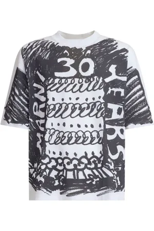 Marni T-shirt med præget design
