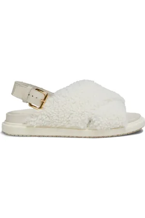 Marni Fussbett sandaler i lammeskind
