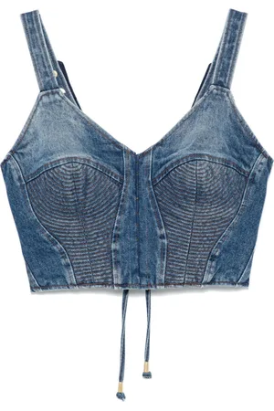 MURMUR Korsettop i denim