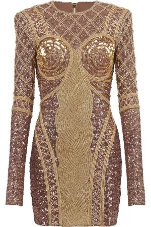 Balmain Broderet kjole