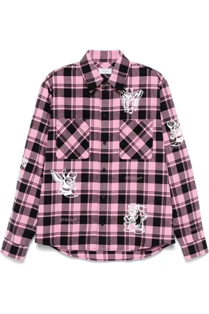 OFF-WHITE Ternet skjorte i flannel