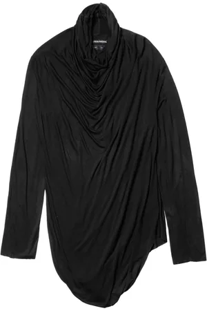 JULIUS Langærmet T-shirt med hætte i halsen