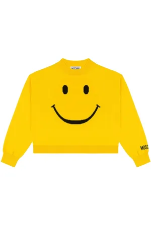 Moschino Intarsiastrikket trøje med logo