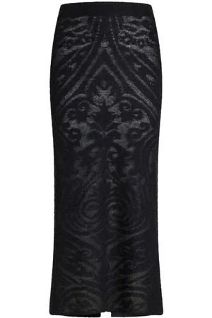 Etro Mellemlang strikket nederdel i jacquard
