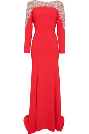 Jenny Packham Lang SOLSTICE kjole med krystalbroderi