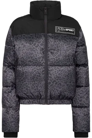 Philipp Plein Dunjakke med leopardtryk