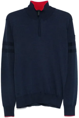 Rossignol Sweater med stribedetalje og kort lynlås
