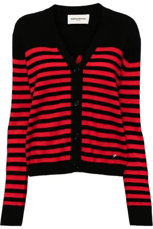 Sonia by Sonia Rykiel Stribet cardigan i uld