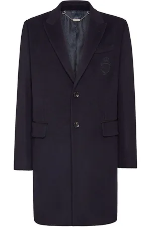 BILLIONAIRE Trenchcoat med logobroderi og hætte