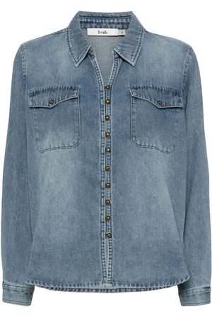 B+AB Denimskjorte i blandet bomuld