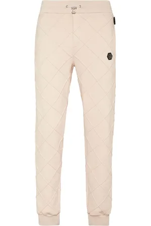 Philipp Plein Quiltede joggingbukser med logoapplikation
