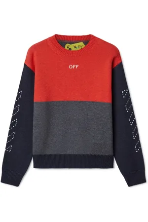 OFF-WHITE Arrow Stitched trøje med colourblocking