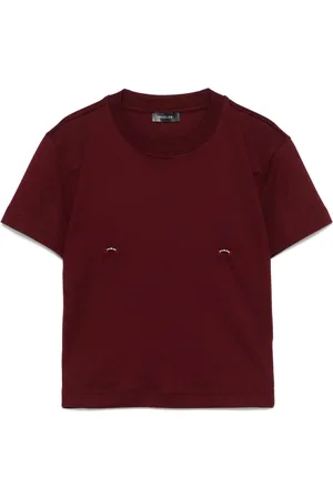 MUGLER T-shirt med piercing-detalje