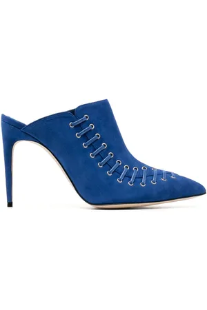 Manolo Blahnik Dobre 100mm mules i ruskind