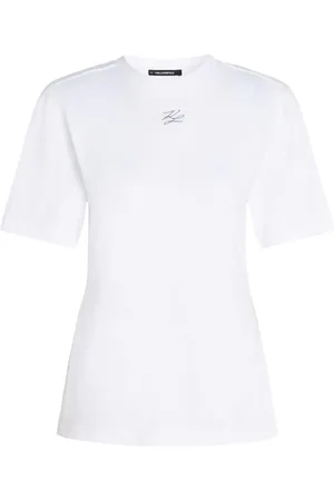 Karl Lagerfeld KL Studio T-shirt i kraftig bomuld