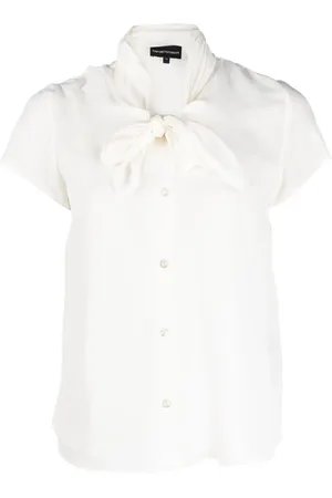 Emporio Armani Kortærmet T-shirt med bindedetalje