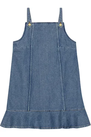 Ganni Kort kjole i denim med svaj