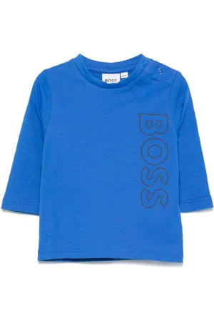 HUGO BOSS T-shirt med gummieret logodetalje