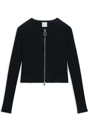 Courrèges Ribstrikket Heritage cardigan