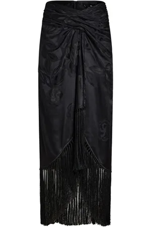 Etro Lang nederdel i jacquard med frynser