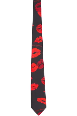 Balmain Slips i silke med Kiss-tryk