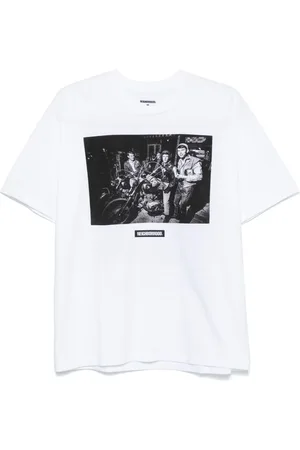 NEIGHBORHOOD X Osamu Nagahama T-shirt med fototryk