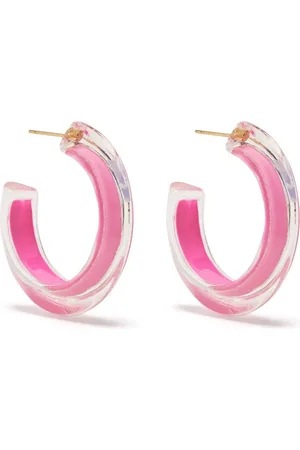 ALISON LOU Mellemstore Jelly hoop-øreringe