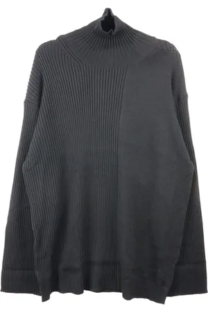 YOHJI YAMAMOTO Uldtrøje med kontrast-rib
