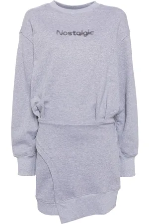 B+AB Kjole i jersey med slogan