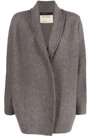 Frenckenberger Cardigan i kashmir med filtet finish