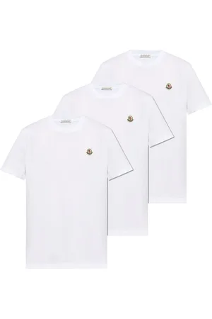Moncler T-shirt med logoapplikation (sæt med tre)
