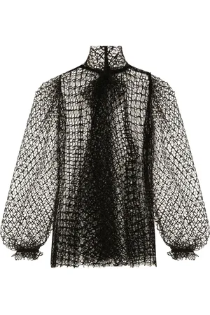 Dolce & Gabbana Bluse i gennemsigtigt design