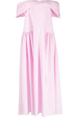 Kika Vargas Vivian kjole med off-shoulder-snit