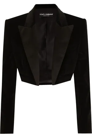 Dolce & Gabbana Cropped blazer i velour