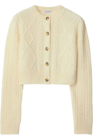 Burberry Cropped cardigan i aran-strik