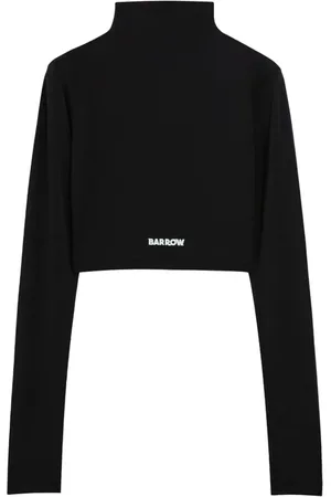 BARROW Cropped top med lange ærmer
