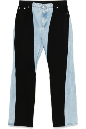 MUGLER Jeans med colourblocking og lige ben