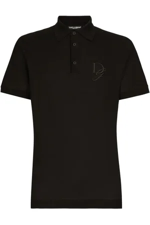 Dolce & Gabbana Polotrøje i jersey med broderet logo